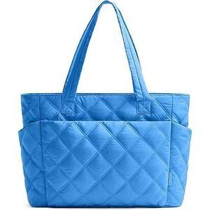 Tote Bag For Women, Lightweight Puffer Tote Work Bags With Compartments For